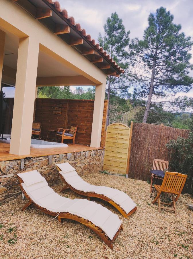 Magnifique Cottage Haut De Gamme Avec Jacuzzi L'Attrape Reve Les Plantiers Exterior foto
